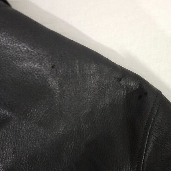 Genuine Seraphin Mens Leather Jacket France Adjust Cuffs Front Pockets Size 56 - Picture 10 of 13